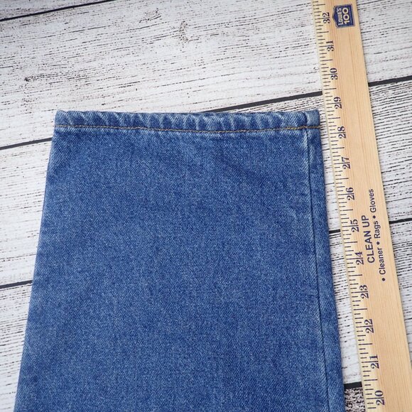 LL Bean Jeans Mens 40x29 Classic Fit Fleece Flannel Lined Blue Denim - Picture 10 of 10